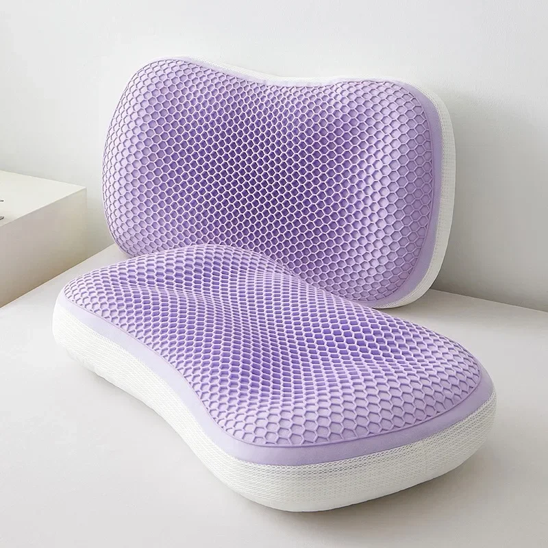 Pectin Cooling Feel Summer Pillow Double -sided Use Honeycomb Sleeping Cool Pillows Soft Breathable Summer Winter Pillow