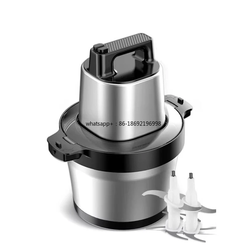 Commercial Meat Grinder 3kg Large Capacity Baby Food Vegetable Ginger Garlic Chili Stainless Steel Mixer Food Processor