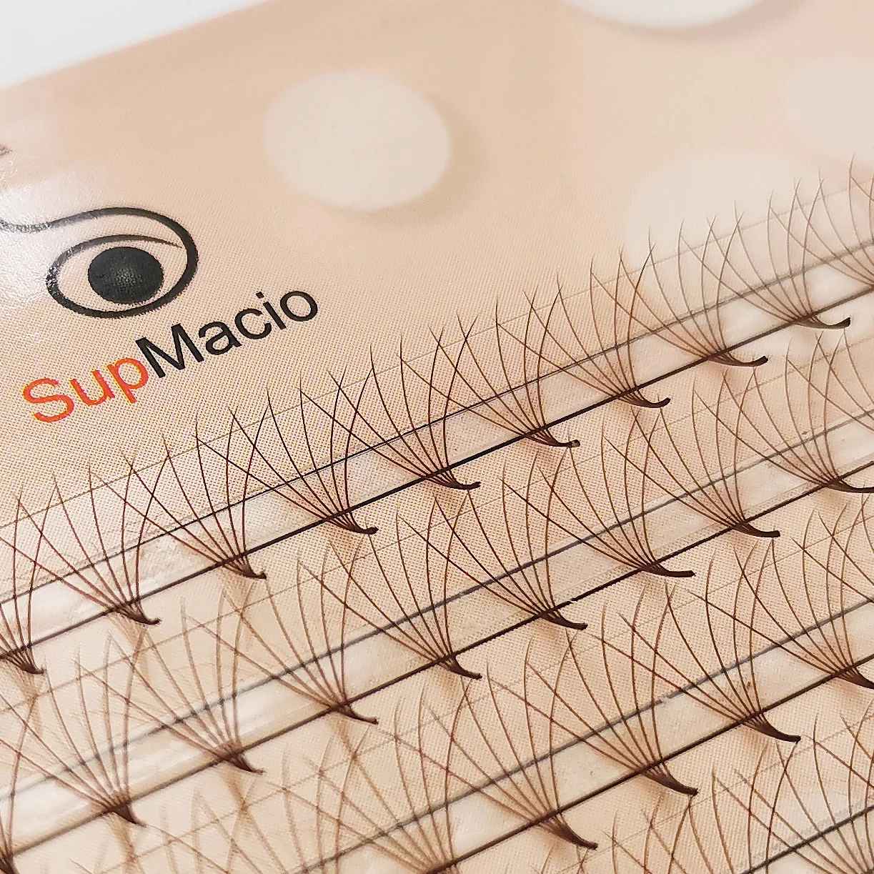 SupMacio 블랙 브라운 미리 만들어진 속눈썹 연장 소프트 6D 5D 10D 3D 믹스 브라운 미리 만들어진 볼륨 속눈썹 연장 미리 만들어진 팬 부케