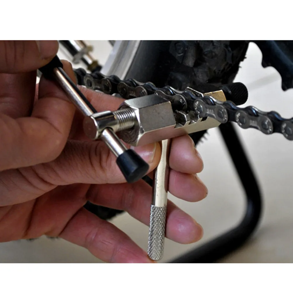 Universal Chain Breaker Tool for Bike Chain Repair Fast Precise Link Removal Installation Compatible with Single Multi Speed