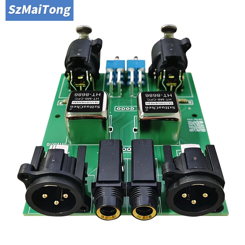 Dual 3Pin XLR RCA Ground Loop Isolator Noise Reduction Audio Hum Eliminator for Home Theater Receiver