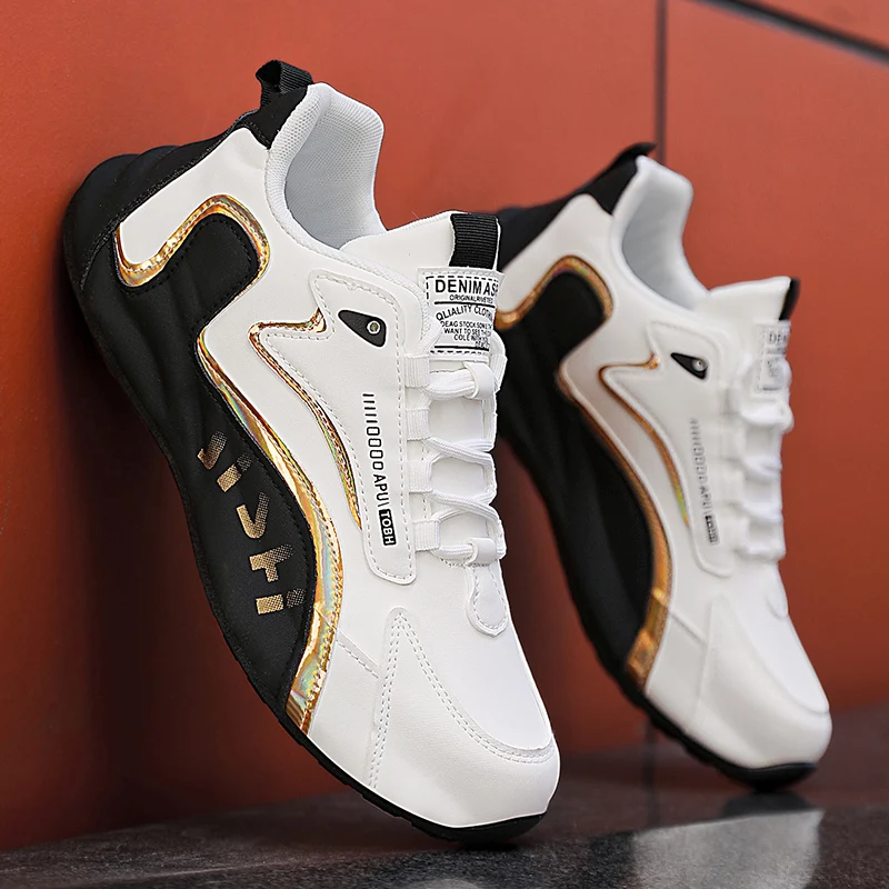 Men's Low Cut Fashion Casual Sports Sneakers Wear Resistant Non-slip Outsole Comfort Breathable Daily Jogging Street Walking