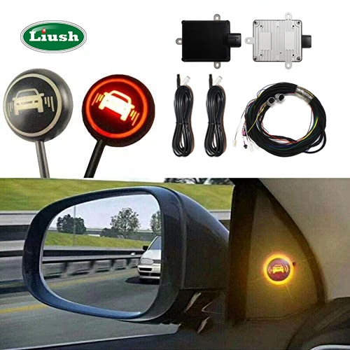 Luish Blind Spot Monitoring Radar Detector System  SW4 Fortuner Anti-Collision Warning Aid 77GHz Wired Connection 2-Year