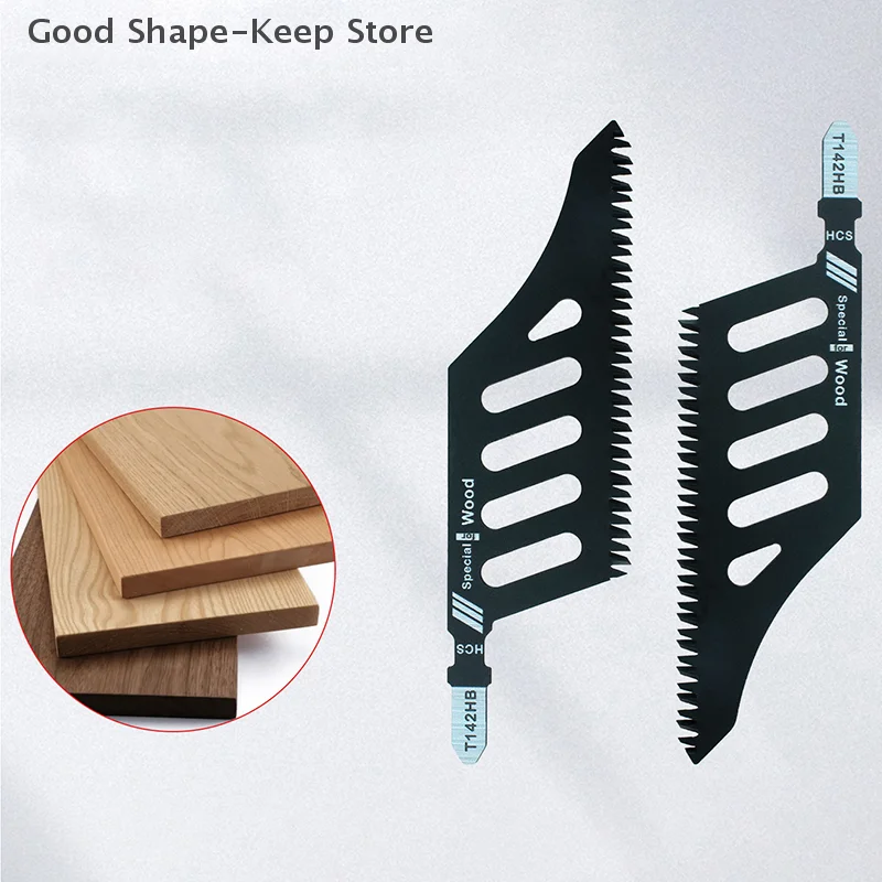 1Pc T142HB Jigsaw Blade Saw Blades T Shank Flush Cut Replaceable Jigsaw Blade Wood Fiberboard Blades High Precision Cut Tool