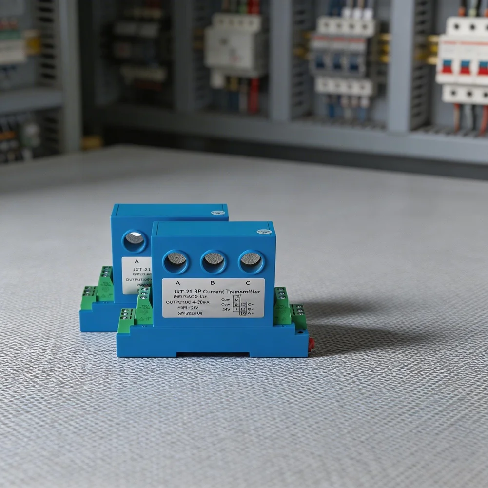 Three-Phase AC Current Transmitter for Monitoring Three-Wire AC Circuits in Energy Management Applications with DC24V Input