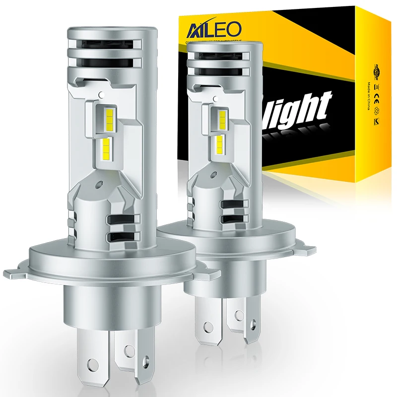 Bulbo do farol do carro do AILEO-LED, turbocompressor para as lâmpadas do carro, H4, H8, H9, H7, H11, 9005, HB3, 9006, HB4, 30000LM, brilhante