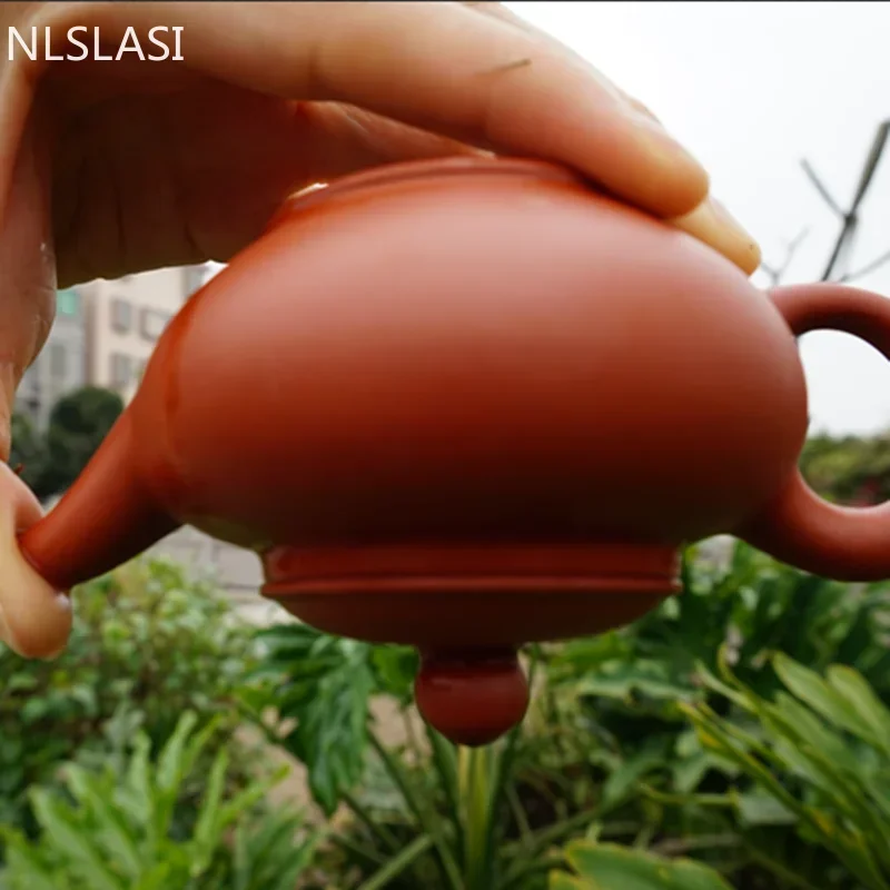 NLSLASI Authentic Yixing Tea Pot Purple Clay Xi Shi Teapot Ore Beauty Kettle Suit Puer Chinese Tea Set Etiquette Supplies