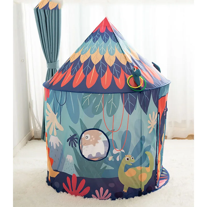 WOWFU-Kids Tenda da dinosauro Casa da gioco per bambini Tenda da gioco per bambini Tenda da gioco portatile per bambini Tenda pieghevole Casa da gioco per bambini