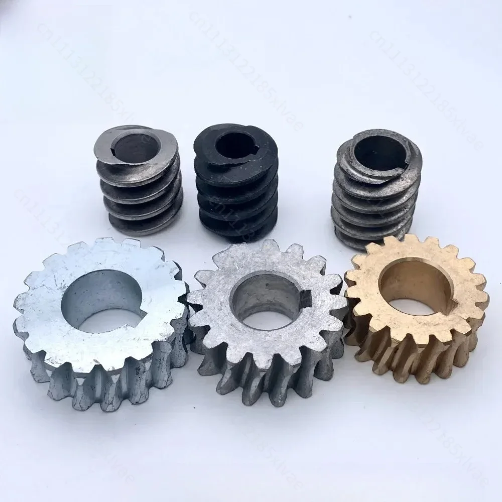 For 15/17 Teeth Worm Gear, Copper & Aluminum Replacement Gear for Meat Grinder Repair