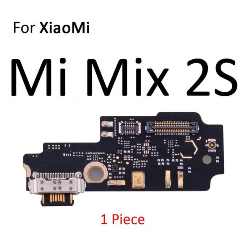 USB Charging Port Connector Board Parts Flex Cable With Microphone Mic For XiaoMi Mi 6 Mix 4 2S Max 3 2 6X 5X Replacement