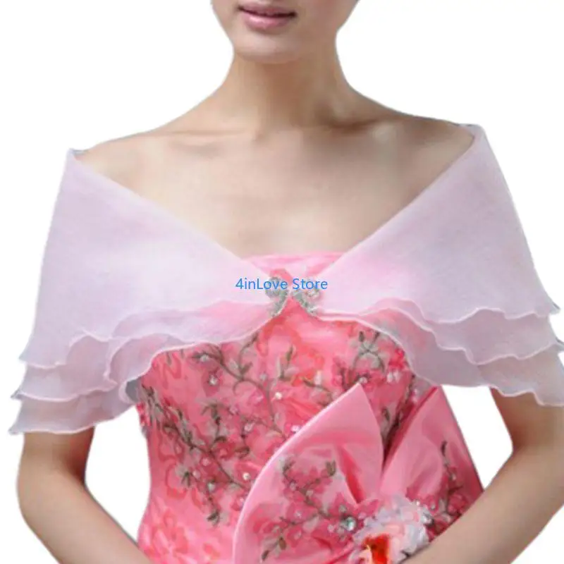 T4MD Bridal Bridal Bolero for Rhinestone Bowknot Prom Wedding Shawr