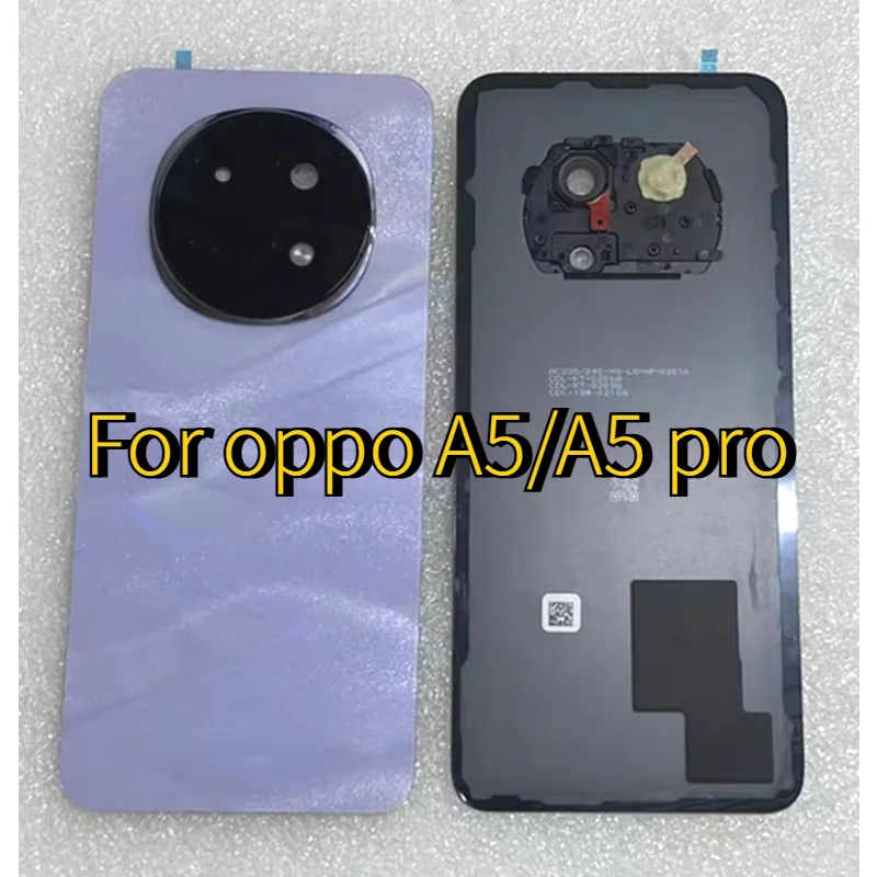 High quality New Glass Back Cover Housing For oppo A5/A5 pro Battery Door Rear Panel Case Camera Lens Adhesive Replacement