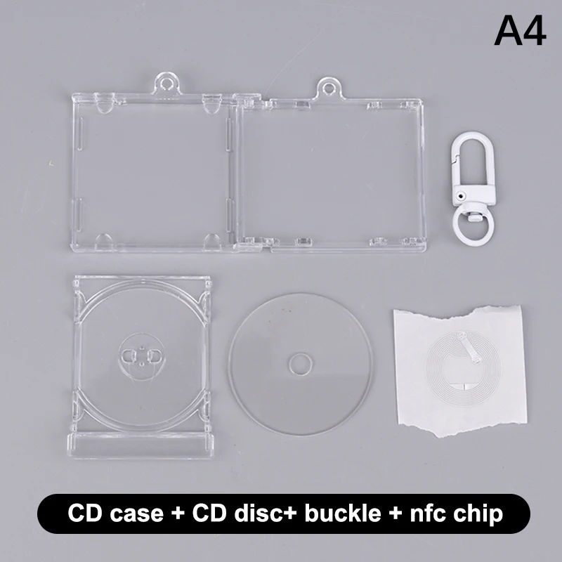 DIY backpack pendant keychain mini NFC function CD box keychain peripheral commemorative booklet