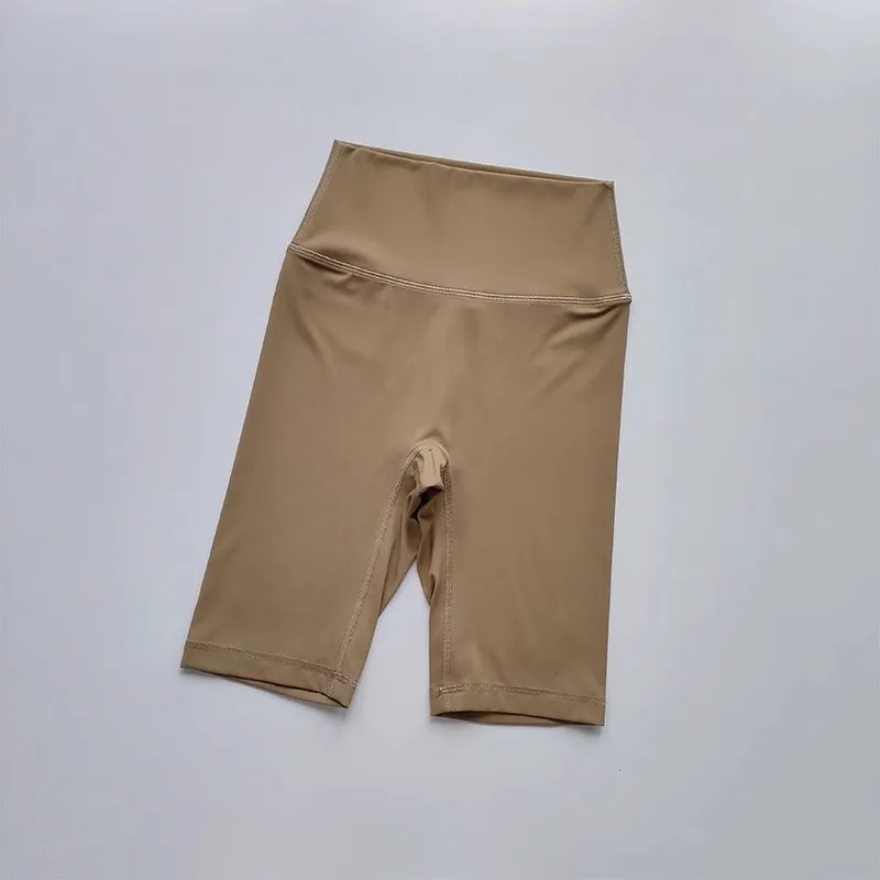 Damen High-Waist Enge Radhose mit „Naked Feeling“-Gefühl, Atmungsaktive Yoga-Sportshorts, Sommer-Laufshorts, Hochwertige Fitness-Shorts – Detail 4