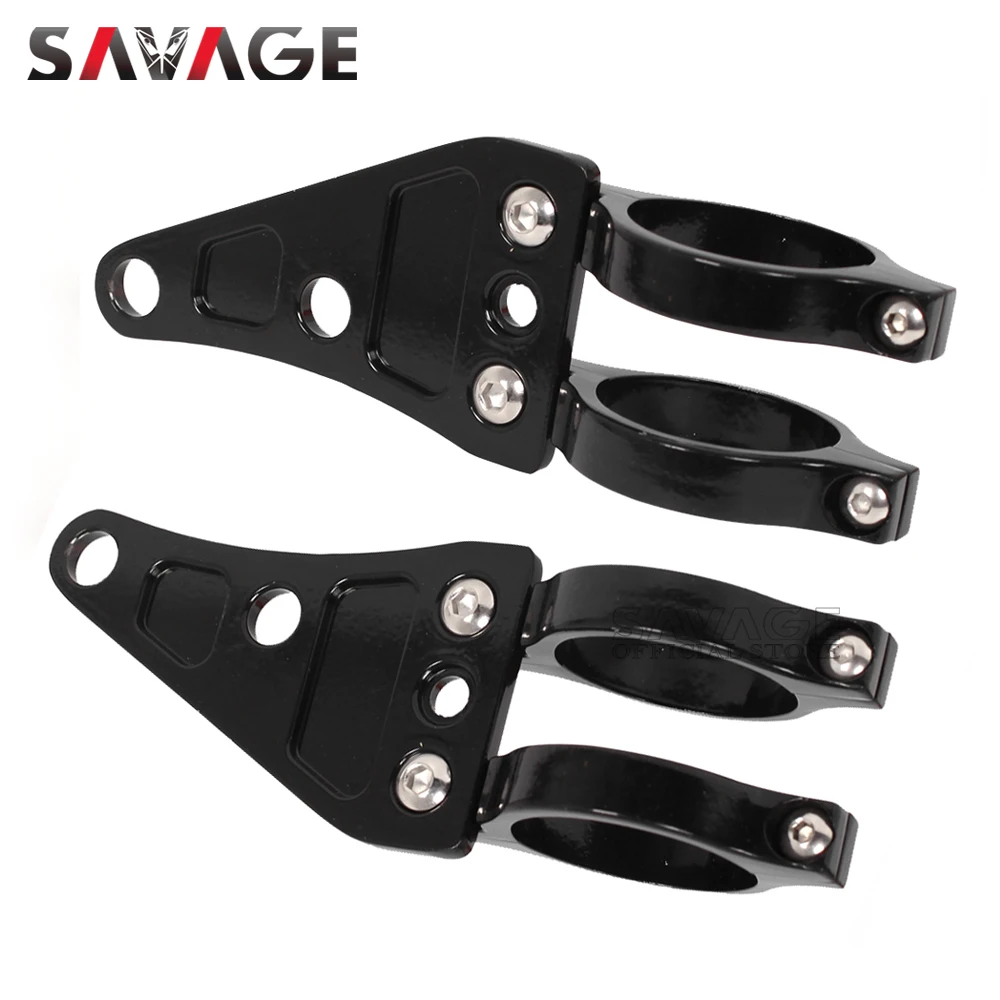 For 41mm Fork Motorcycle Headlight Mount Bracket Clamp Head Lamp Support Turn Signal Light Holder Chopper Cafe Racer Accessories