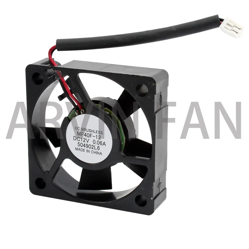 

Original MF40F-12 4cm 40mm Fan 40x40x10mm DC12V 0.06A 2pin 5400rpm Quiet Ultra-thin Small Cooling Fan For Power Micro Devices