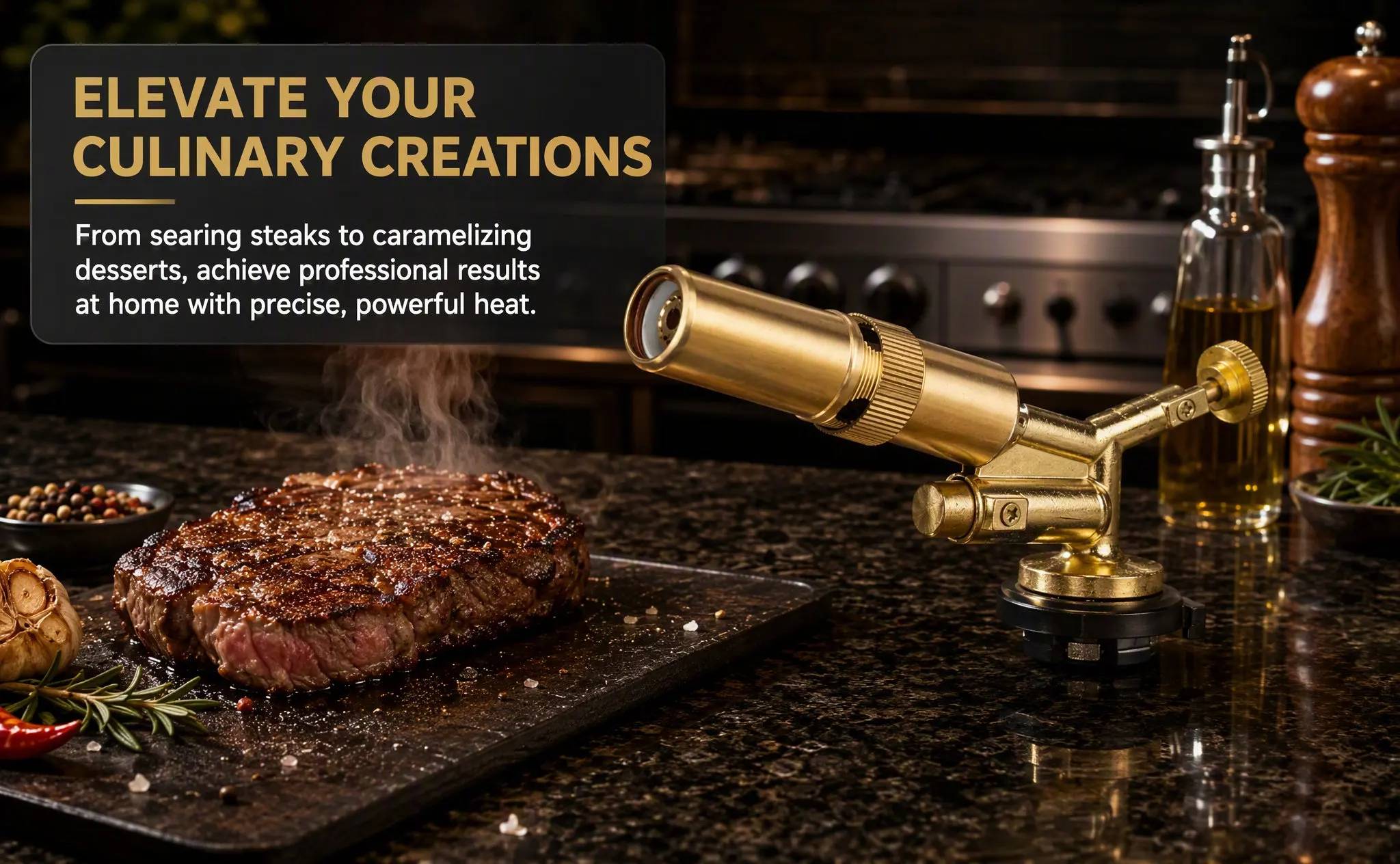 Portable Gas Canister Ignition Torch Head Adjustable Flame Control Cooking Grilling Bbq Propane Torch Head Manual Welding