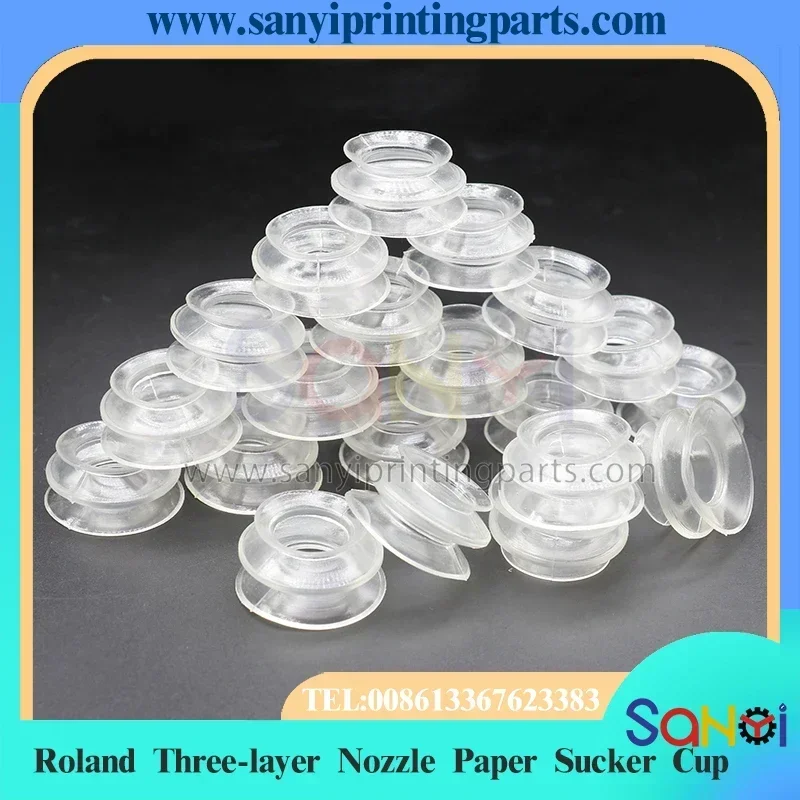 100 шт. печатная машина Roland 300 700 705, трехслойное сопло, бумажная присоска, силиконовая насадка для всасывания органов