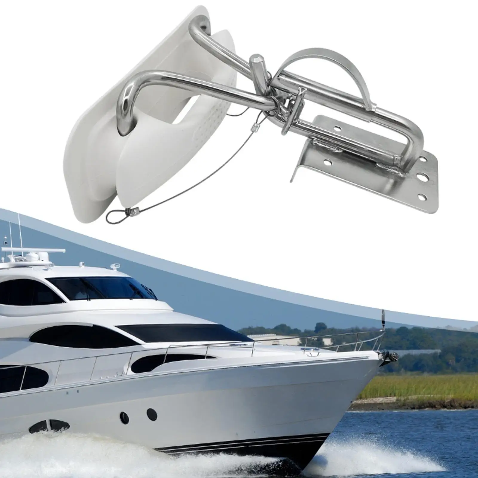 

Лодка Quick Davits из нержавеющей стали, стабильная, простая установка, простой в использовании, прочный морской аксессуар, морской стыковочный инструмент для лодки