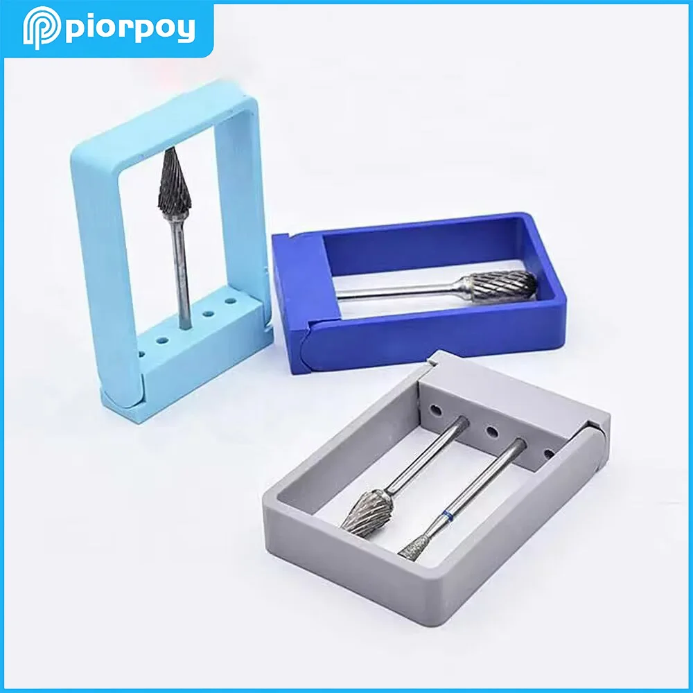 PIORPOY5Holes Dental Low Speed Bur Holder Odontologia Sterilization Organizer Case Drill Stand Dentistry Disinfection StorageBox