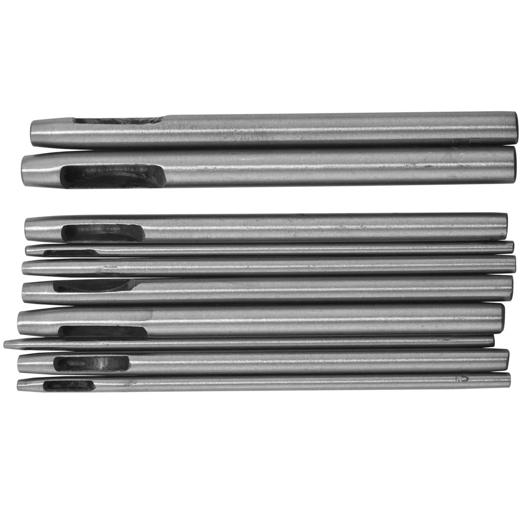 A77K 10 Pcs Leather Hole Punch Cutter Hollow Punch Set for Leather Tools for Soft Material Working 0.5-5mm