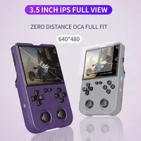 new XU10 64bit LINUX RK3326S 3.5inch IPS handheld Classic game console for FC mini retro dual joystick gift