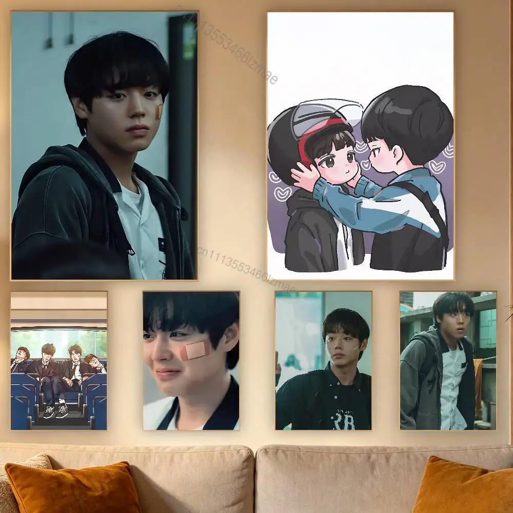 

Hot K-drama W-Weak H-Hero Poster Wall For Sticky Decoration Waterproof Home Living Room Bedroom Bar