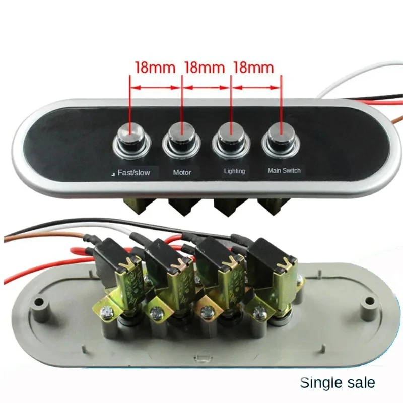 Picture 4: WZ-Range hood accessories, old-fashioned power button switch board, mechanical four key piano universal controller panel