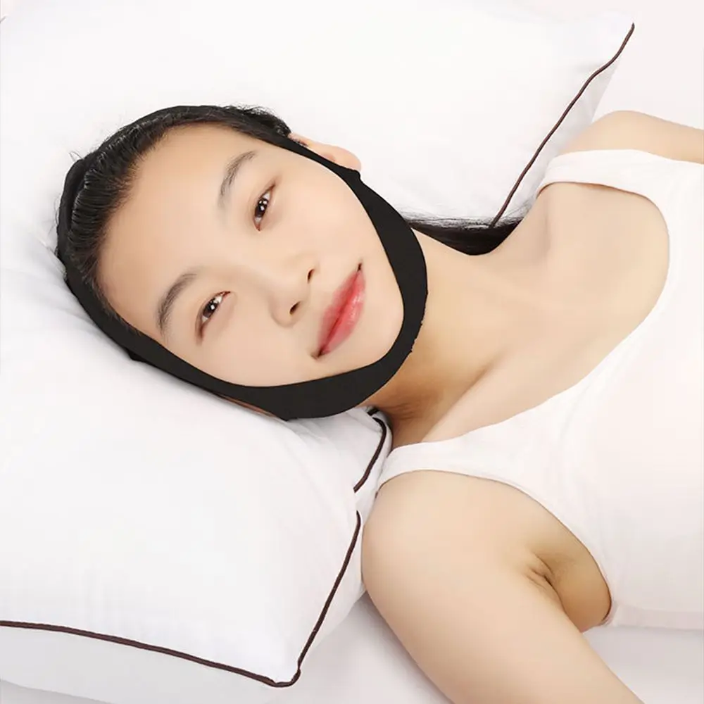 ปรับป้องกันปากหายใจ V Face เข็มขัด Sleeping Anti Snoring STRAP Cheek Lift UP Facial Shaping Face Slimming BANDAGE