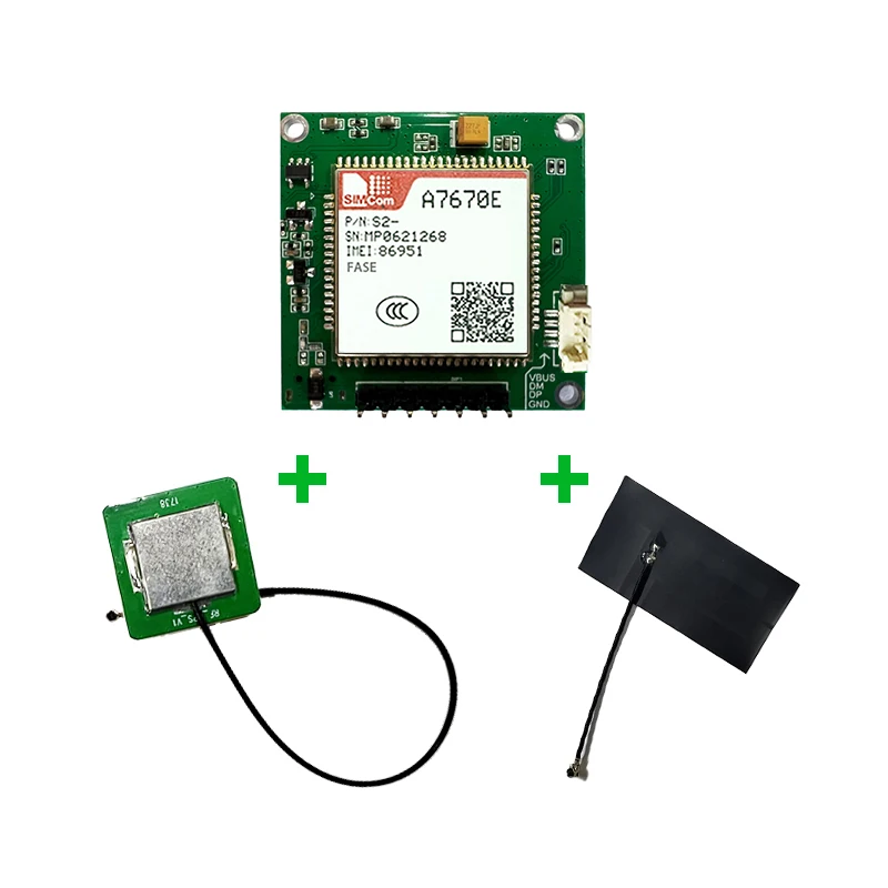 SIMCOM A7670E With GPS A7670E FASE core Board with two sim card slot 4G LTE Cat1 LGA + LCC Module