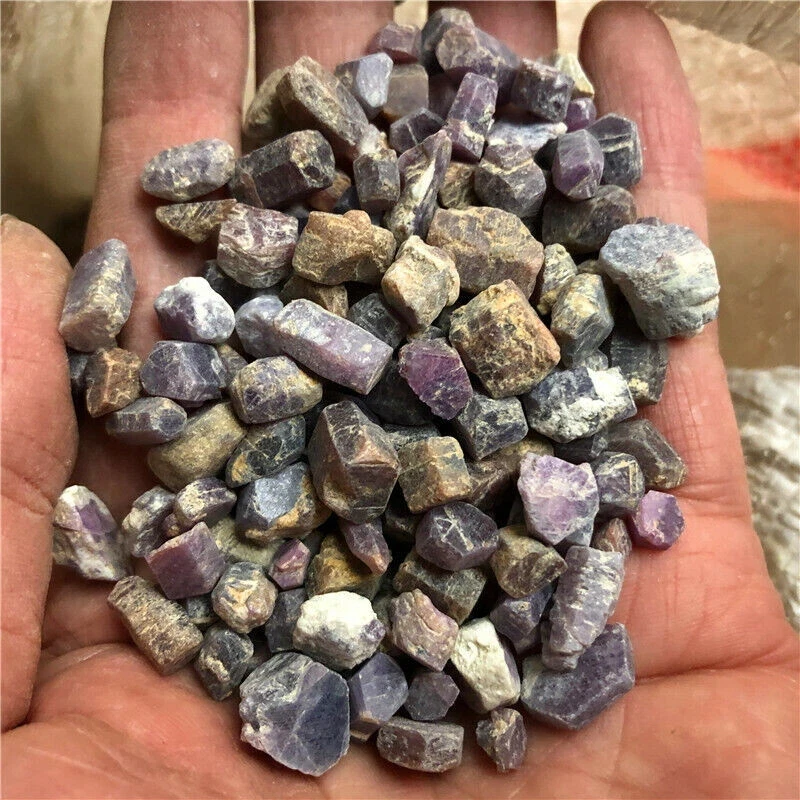 100Ct  Natural Unheated violet Sapphire Corundum Facet Rough Specimen