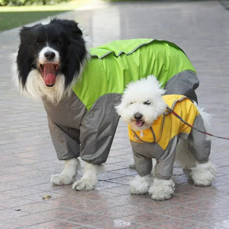 

Big Dog Raincoat Welsh Corgi Clothes Samoyed Husky Labrador Golden Retriever Dog Costume Boy Girl Dog Waterproof Clothing Outfit