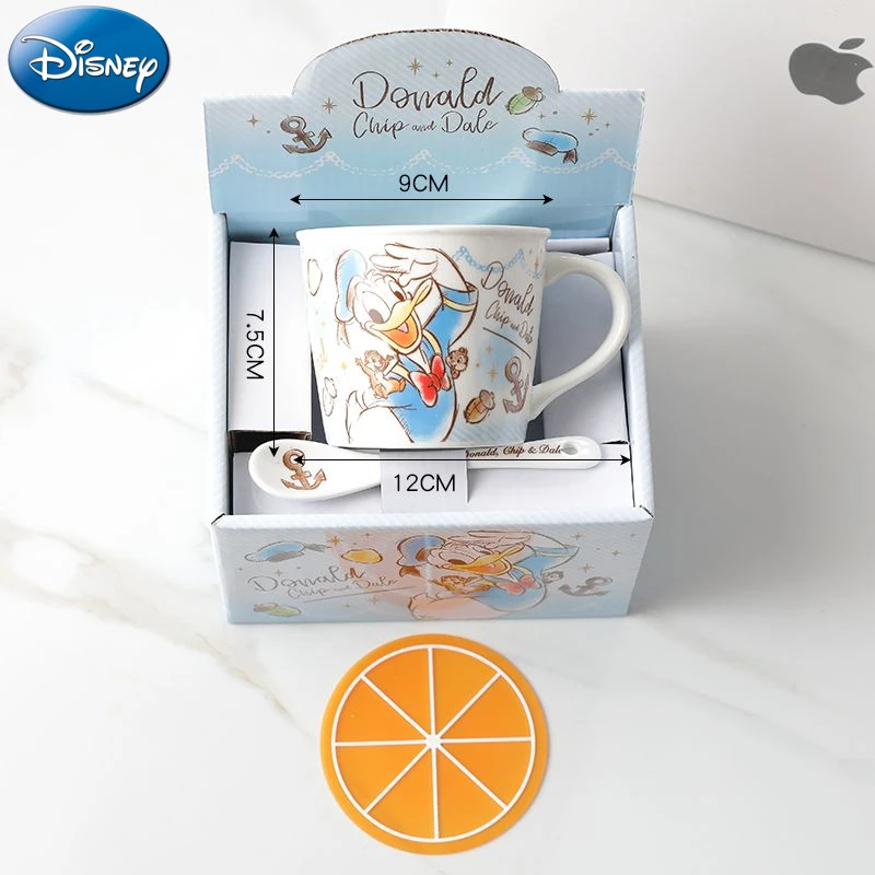 Disney princess Winnie the Pooh Stitch Cup ceramic mug with spoon cute cartoon household water cup 250ml coffee cup gift for kid view 6