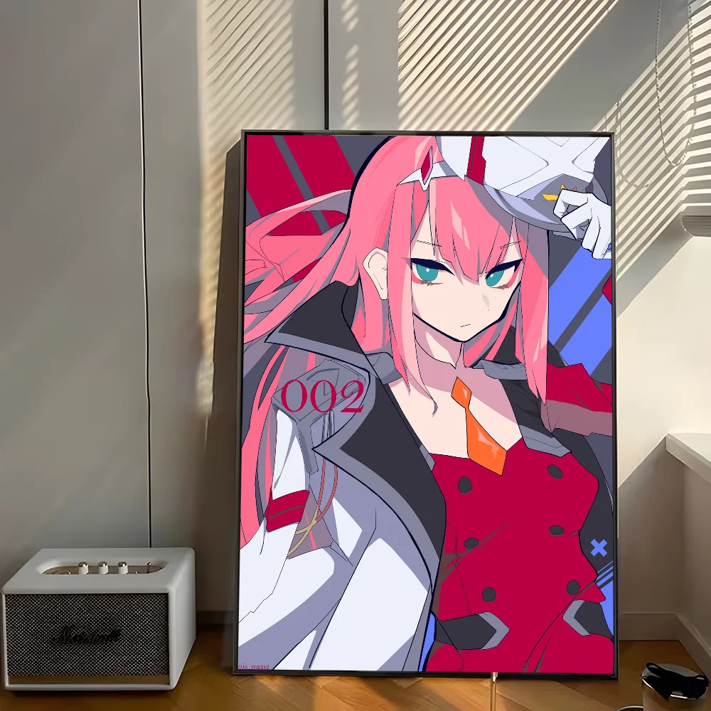 Darling In The Franxx Zero Two 002  Poster Self-adhesive Art Poster Whitepaper Prints Posters Artwork Home Decor