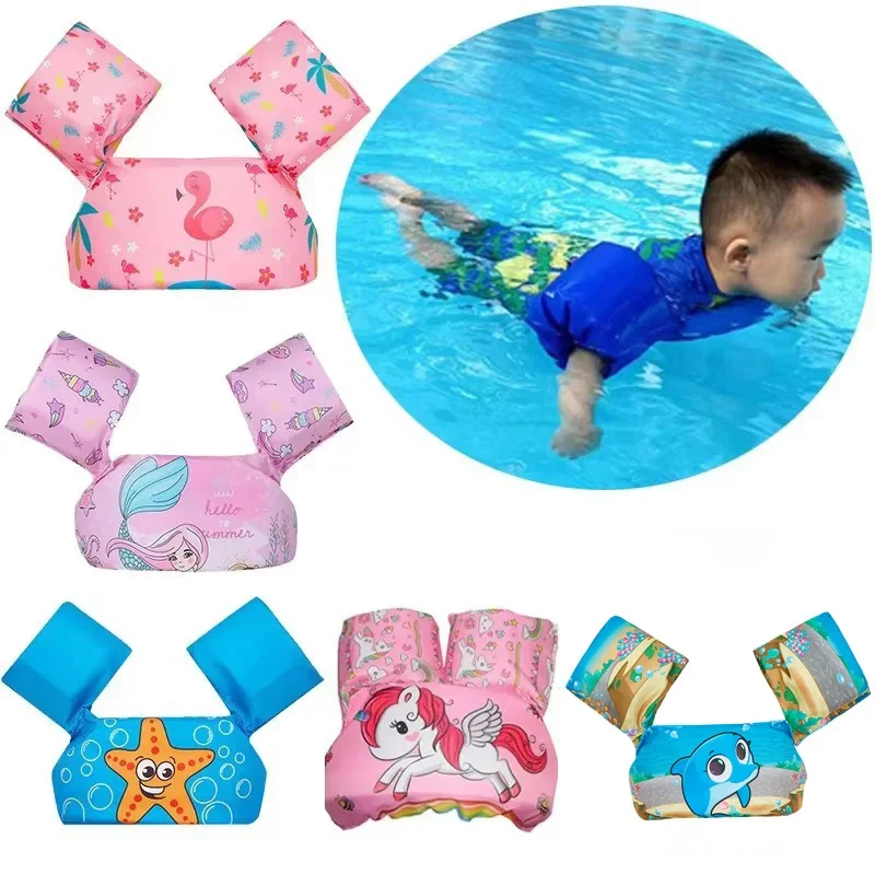 Rooxin flotadores de piscina para niños, chaleco de natación para bebés, brazaletes de espuma, boya para bebés, mejor que los anillos inflables para aprender a nadar