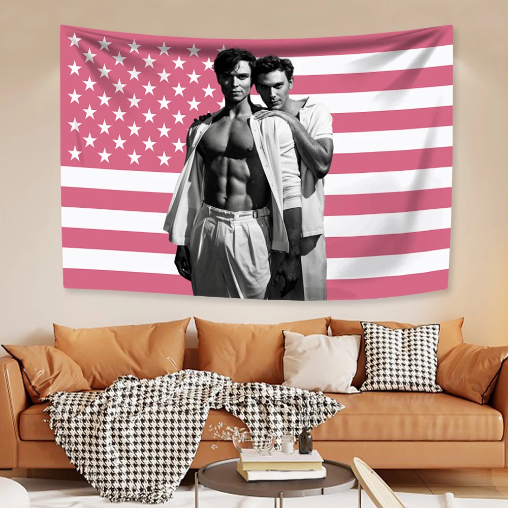 XxDeco Nicholas Chavezs American Flag Wall Tapesrty Actor Home Decor Bedroom Dorm Wall Hanging Background Cloth Festival Gift