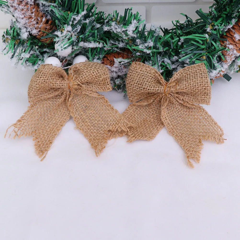 

20pcs Bows Bows Christmas Gift Decorative Wrapping Small Presents Holiday Party Xmas Bow Linen Supplies Bow Set
