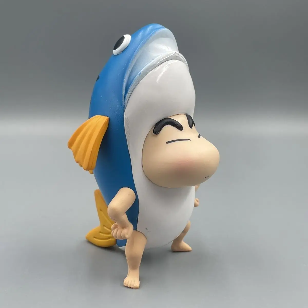 Crayon Shin-chan Q-version figurine for car dashboard screen, toy ocean shark Shin-chan desktop decoration fun toy birthday gift view 2