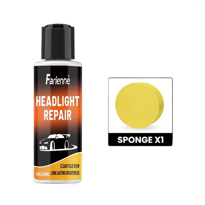 Ultimate Car Headlight Repair Kit - Headlight Repair Cream - Effectively repairs yellowed, oxidized, and blurry headlights,
