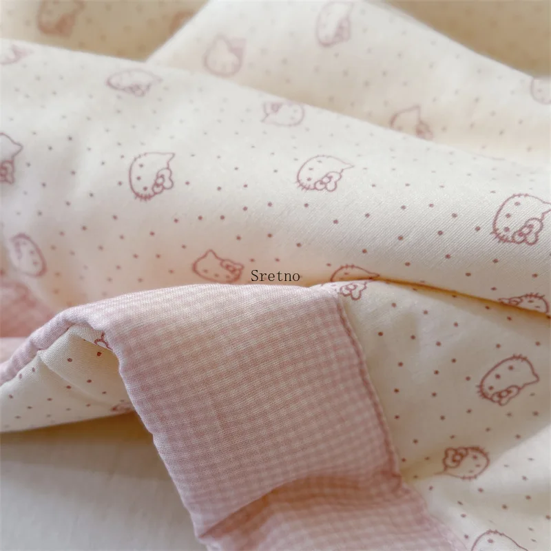 100% Cotton Double-layer Yarn Summer Cool Quilt Cartoon Mother and Baby Grade Softness Children's Air Conditioning Quilt blanket