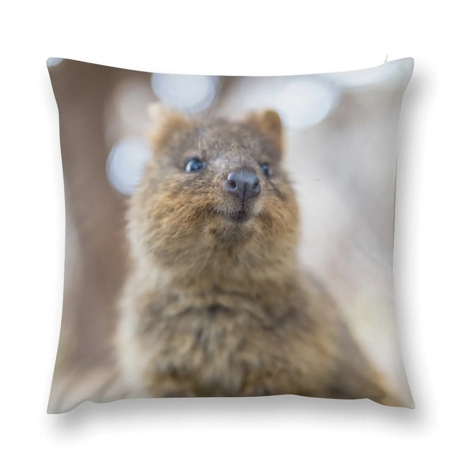 Quokka smiling Throw Pillow bed pillows anime girl pillow