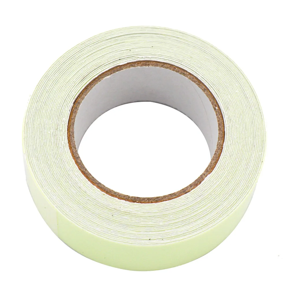 Removable Glow in The Dark Tape Fluorescent Tape 1cmx300cm Neon Tape Waterproof High Visibility for Theatres Staged & Dark Areas