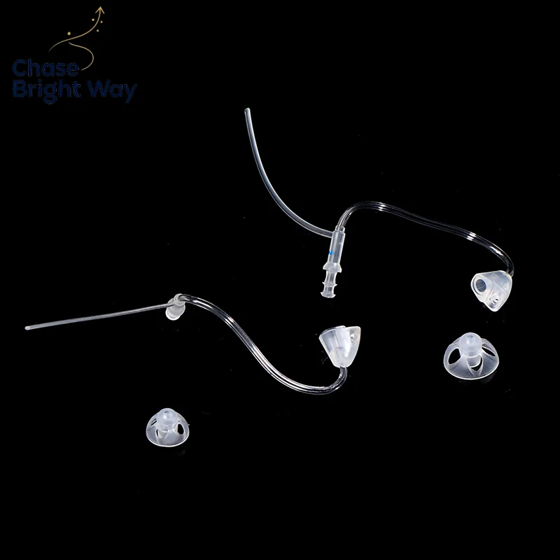 2Pcs Left Right Ear Hearing Aid Replacement Tube Earphone Hearing Amplifier Tool