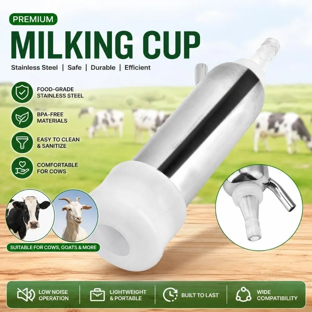 Stainless Steel Milk Pulse Controller Durable Hose Connection Electric Milking Machine Easy Maintenance Cow Milking Equipment