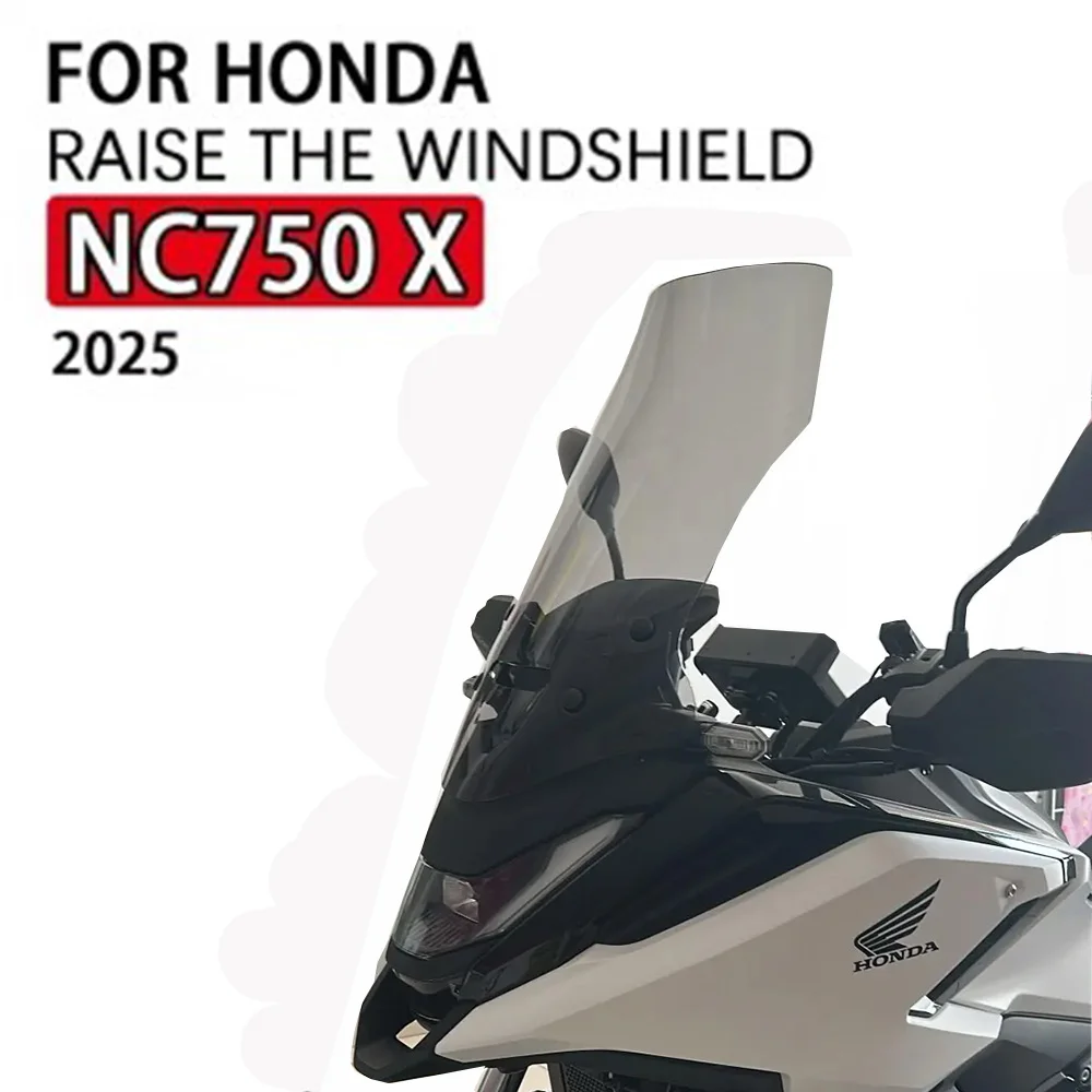 Szyba przednia motocyklowa Honda NC750X NC 750X, zwiększająca wysokość i szerokość, akcesoria modyfikacyjne NC 750 2025-2026