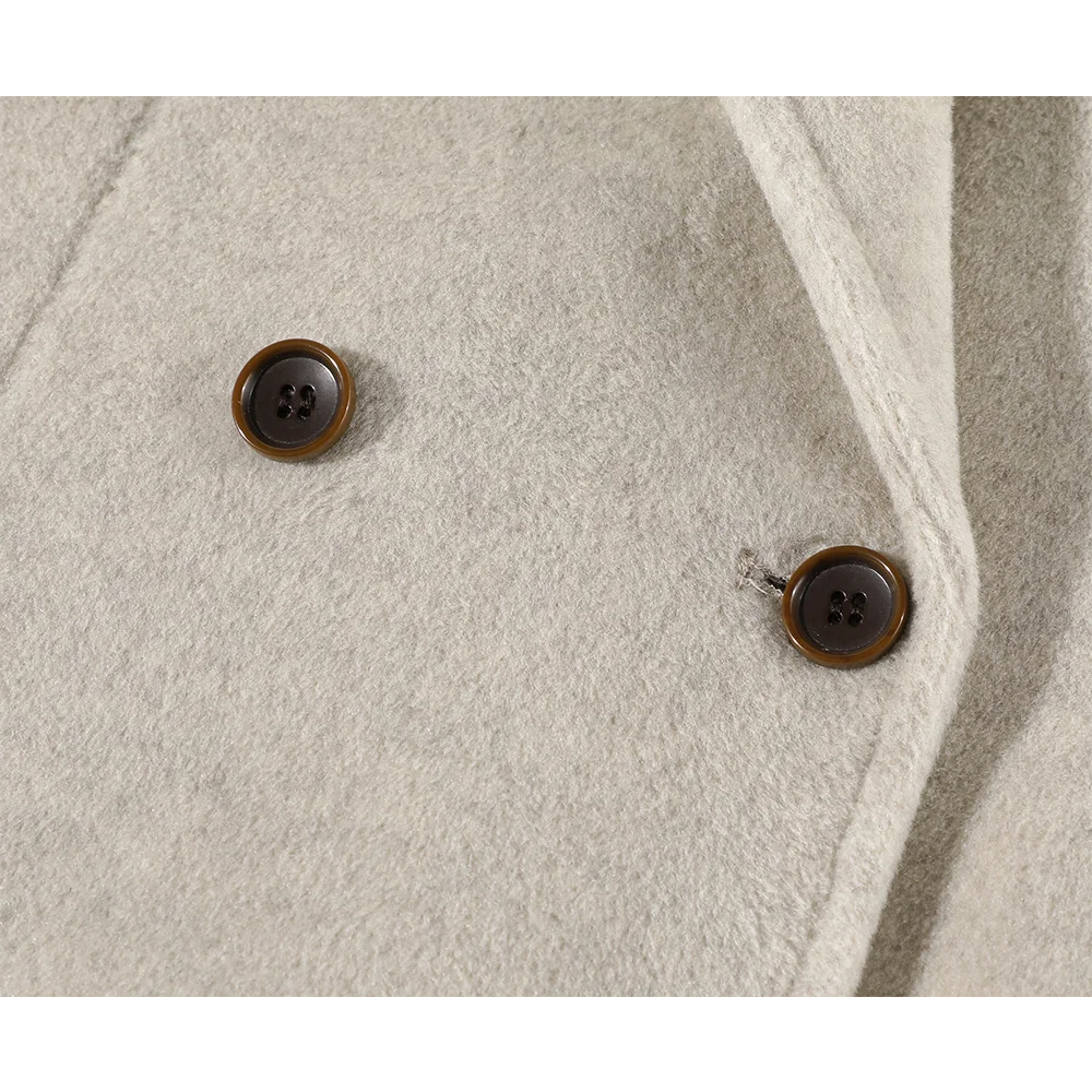 

Xinmon корейское шерстяное пальто Thened, длинное свободное утягивающее молодежное пальто, прямой костюм, длинное свечение