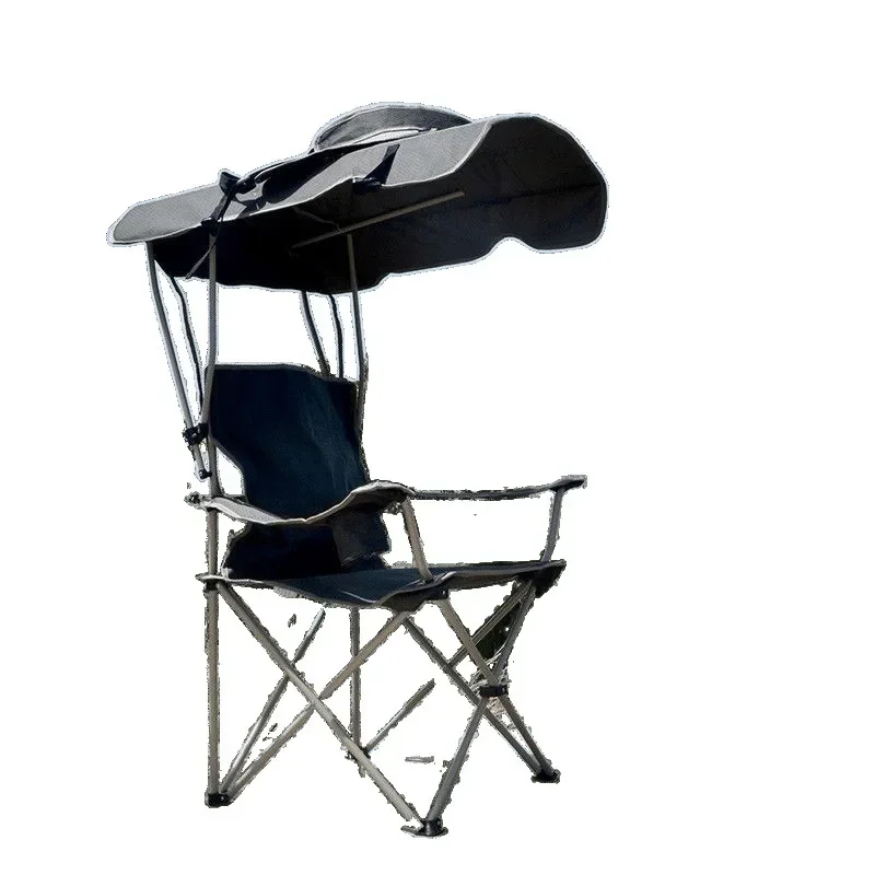 Folding Outdoor Beach Chair Armchair Fishing Sun Protection Leisure Chair Portable Shade Summer Director
