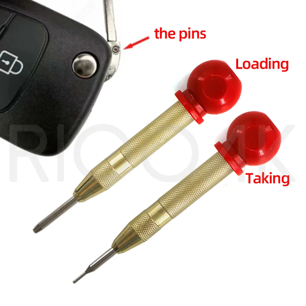 2PCS/set Replacement Pins Quick Taking and Loading Folding Remote Control Key Fixing Pin Tools