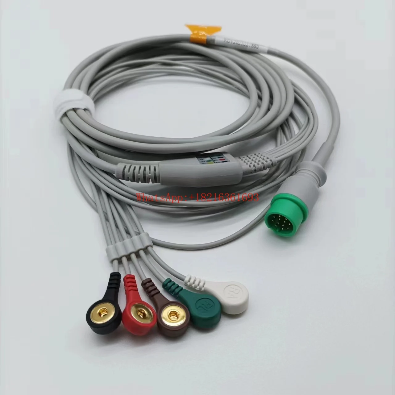 12 Pin 5-lead Encrypted Electrocardiogram Lead Wire Q Series M Series S Series Monitor Integration