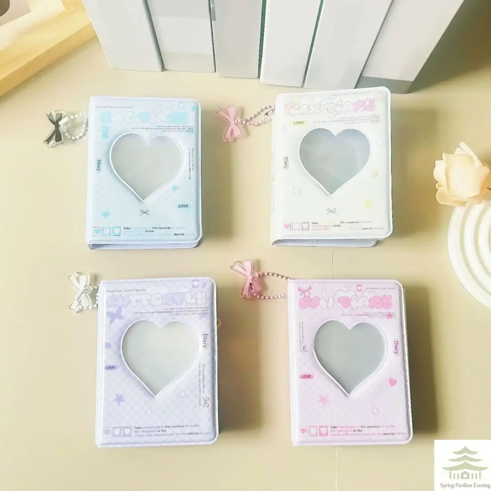 40 Pocket Photo Organizer Card Binder Album PVC Card Collection Book Korean-style Instant Photo Protective Organizer Bag